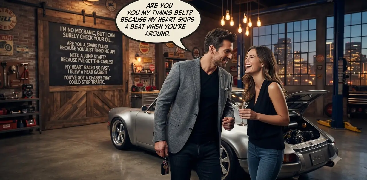 Clever and Mechanic-Themed Car Pick Up Lines