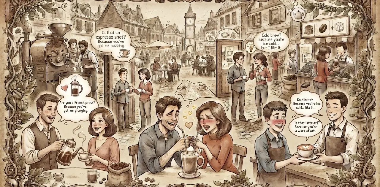 Coffee Drink-Specific Pick Up Lines
