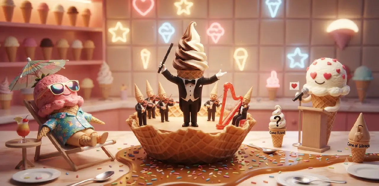 Cone-Themed Ice Cream Puns