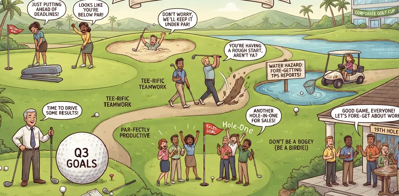 Golf Puns for Coworkers and Office Tournaments
