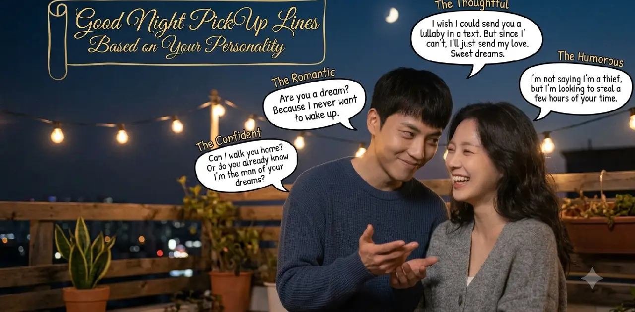 Good Night Pick Up Lines Based on Your Personality