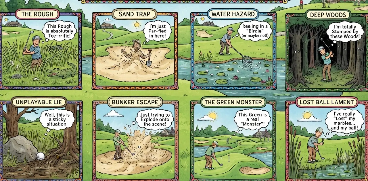 Hazard-Themed Golf Puns