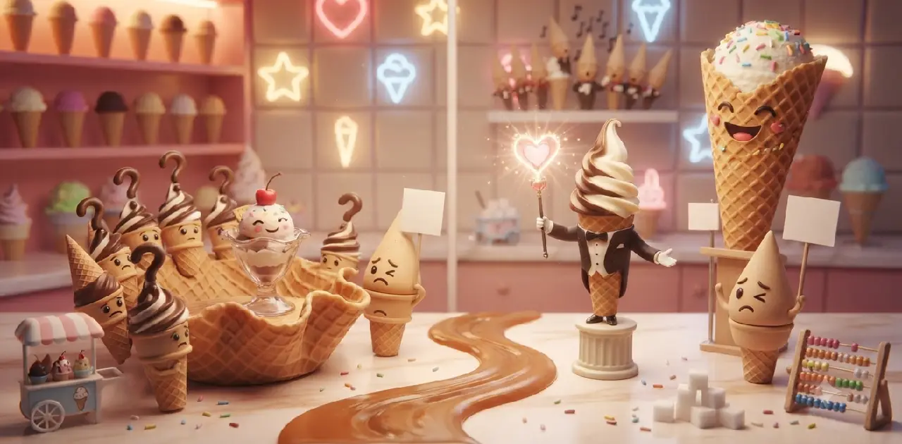Ice Cream Puns in Question and Answer Format
