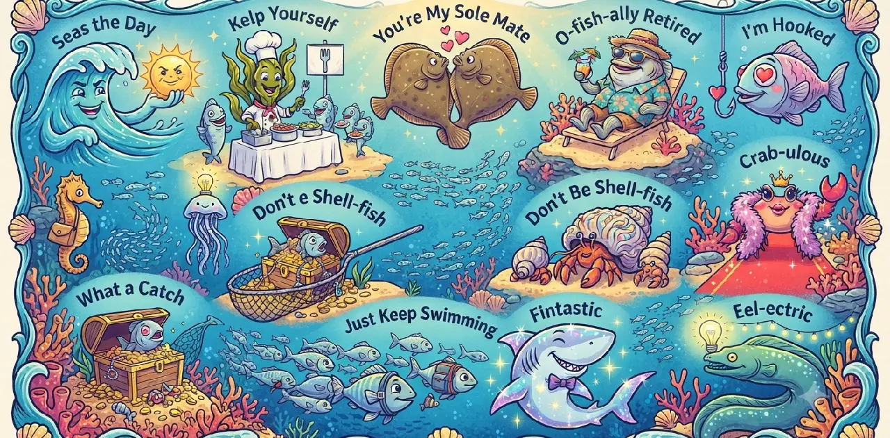 Ocean Puns for T-Shirts and Merchandise