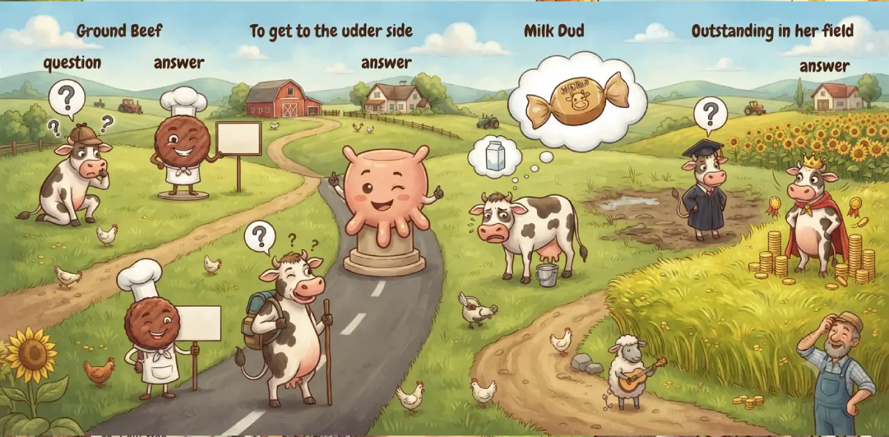 Cow Jokes in Question and Answer Format 