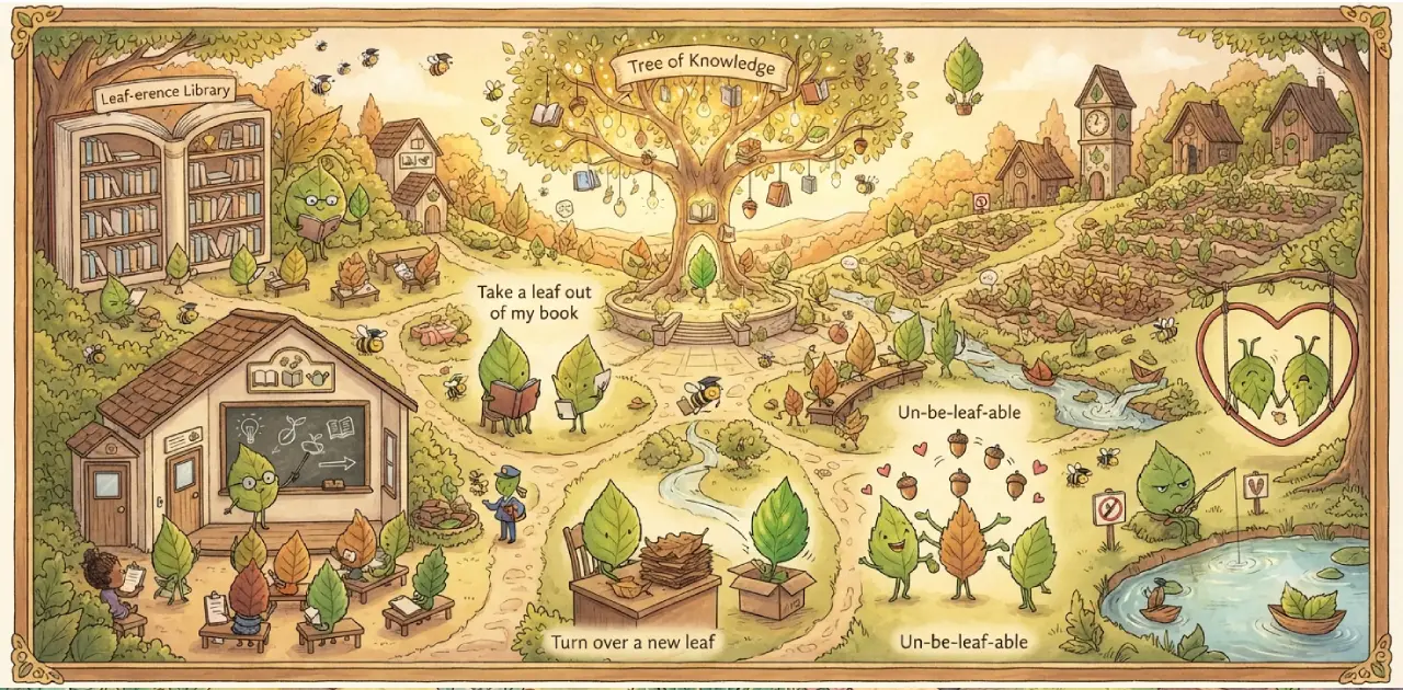 Leaf Puns for Kids and Classrooms