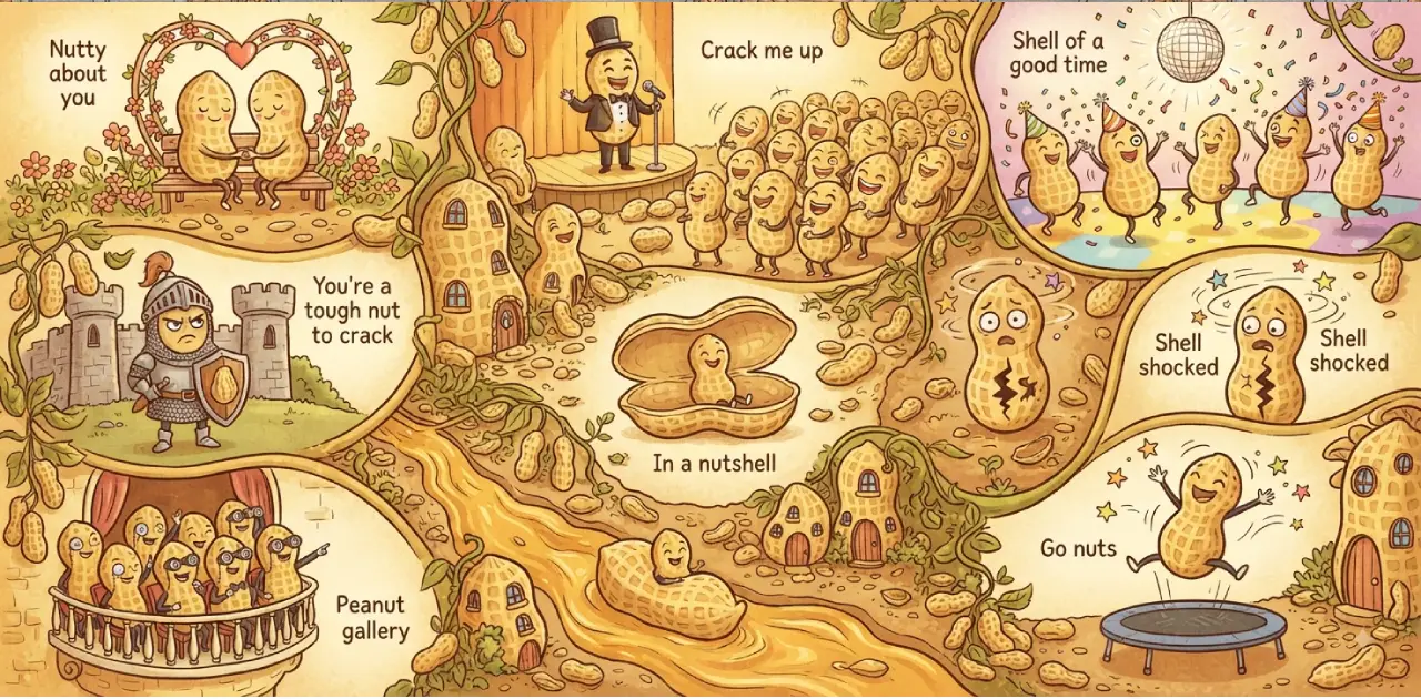 Peanut Puns for Social Media Captions
