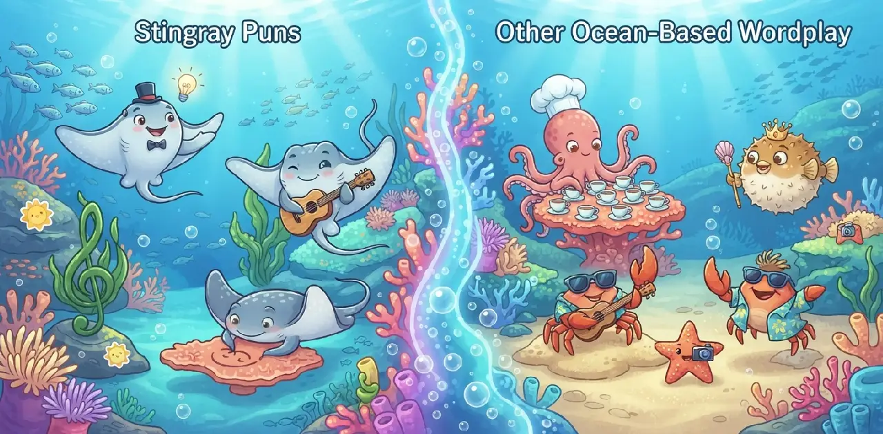 Stingray Puns vs. Other Ocean-Based Wordplay 