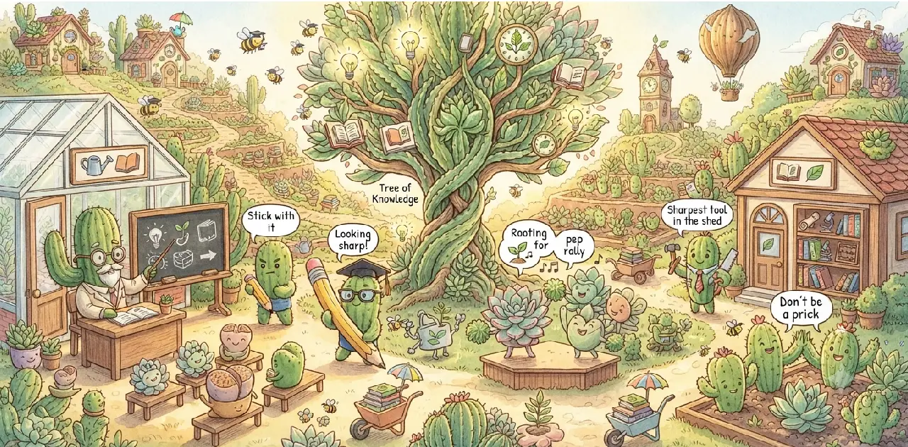 Succulent and Cactus Puns for the Classroom