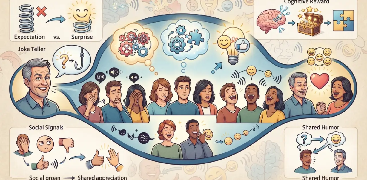 The Psychology Behind Why We Groan (And Laugh Anyway) 