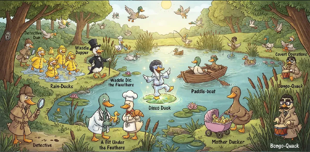 Duck Words With Built-In Double Meanings